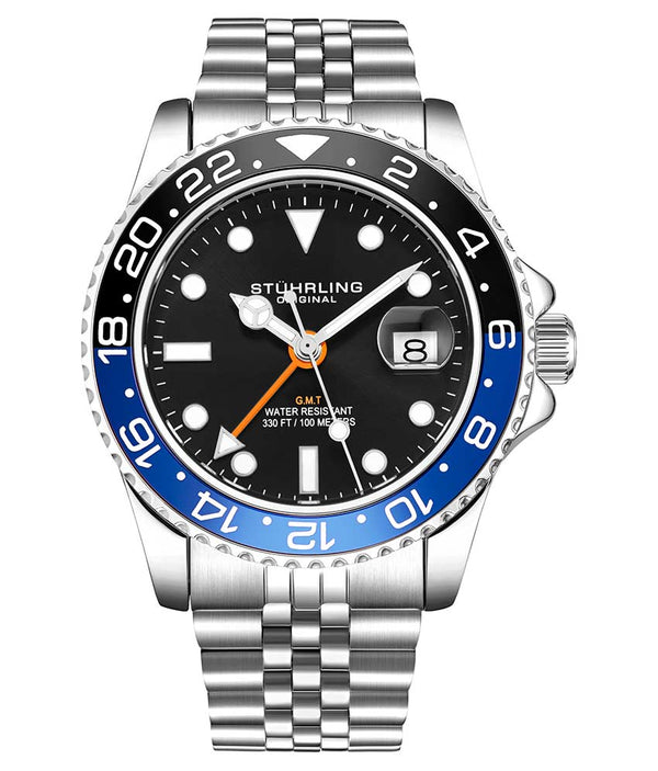 stührling Stührling Meridian 3968 GMT Quartz 42mm Diver