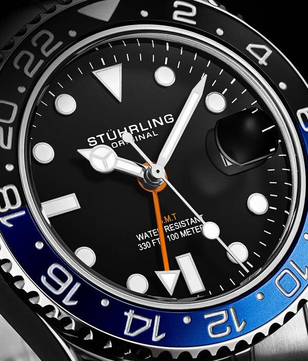 Stührling Stührling Meridian 3968L GMT Quartz 42mm Diver