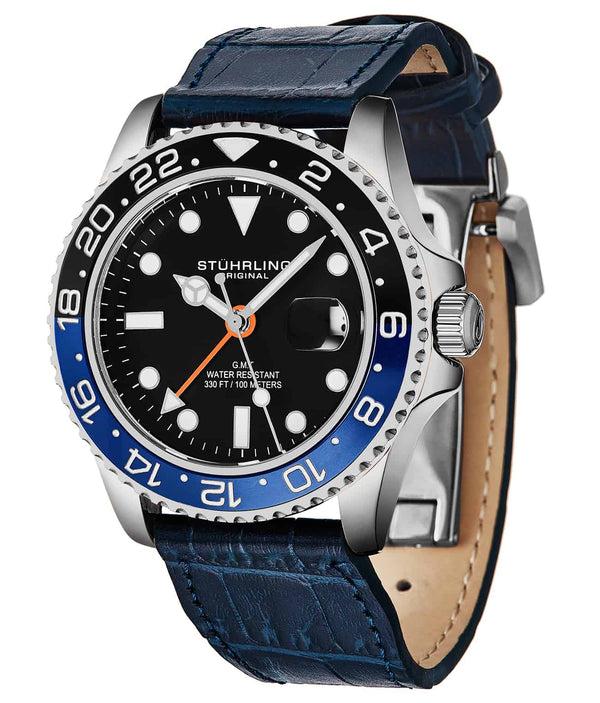 stührling Stührling Meridian 3968L GMT Quartz 42mm Diver