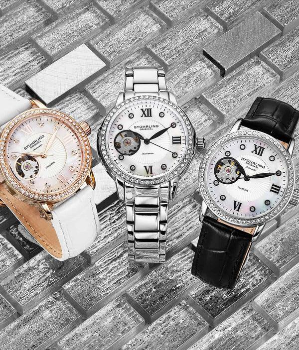 Stührling Stührling Perle 3951 Automatic 36mm Skeleton