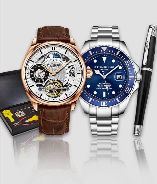 stührling Stührling Presidia 943A.03 Depthmaster 3940.2 Signature Pen and Watch Tool Kit