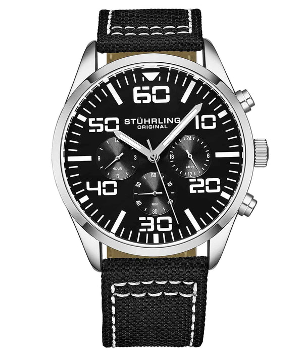 stührling Stührling Sky Navigator Quartz Aviator 42mm