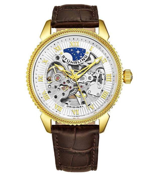 stührling Stührling Special Reserve Gold Automatic 40mm Skeleton