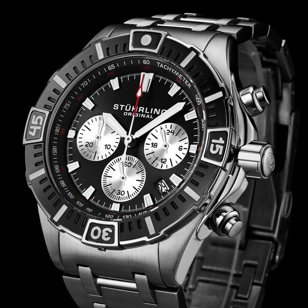 Stührling Stührling Stellar 44mm Japanese 1022 Quartz Chronograph