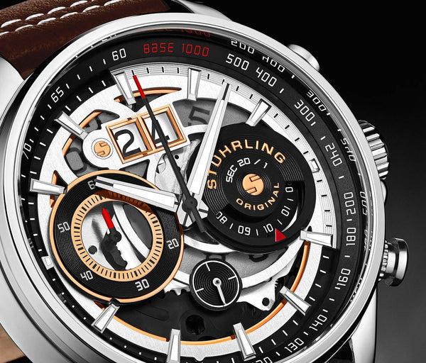 Stührling Stührling Stührling Ace Aviator Chronograph & Tachymeter 923 Quartz 45mm