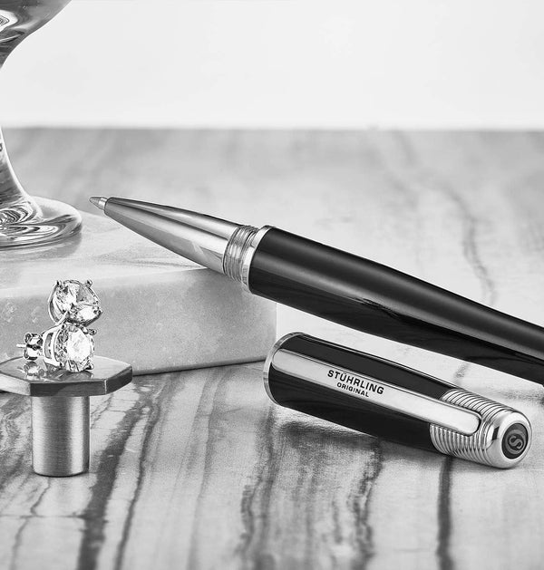 Stührling Stührling Stunning Skeletons Duo With Signature Pen And Stud Earring