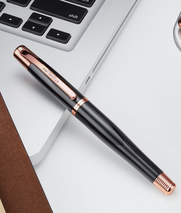 Stührling Stührling Stunning Skeletons Rose Duo With Signature Pen And Stud Earring