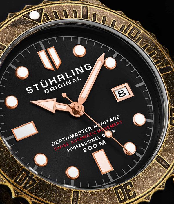 Stührling Stührling Swiss Automatic Depthmaster Heritage 1003L 44MM Diver