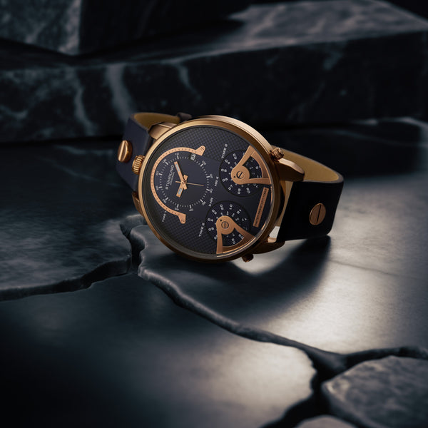 Stührling Stührling TerraTime Triple-Time 4051 Quartz 50mm