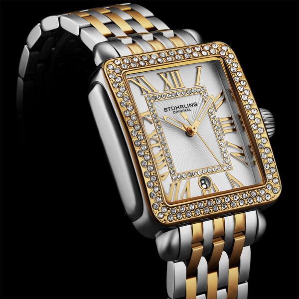 Stührling Stührling VivreLuxe 4060 Rectangle Ladies Quartz Fashion Watch 34mm