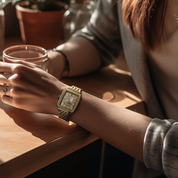 Stührling Stührling VivreLuxe 4060 Rectangle Ladies Quartz Fashion Watch 34mm