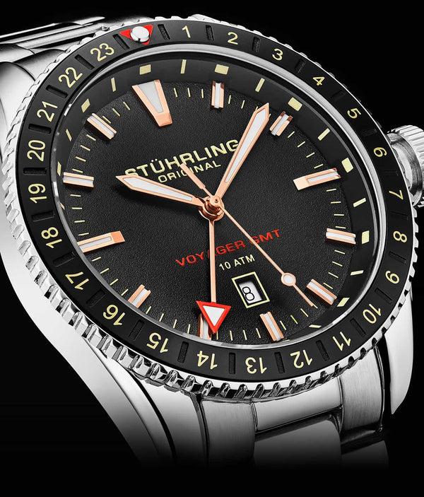 Stührling Stührling Voyager GMT 4017 Quartz GMT 42mm Diver