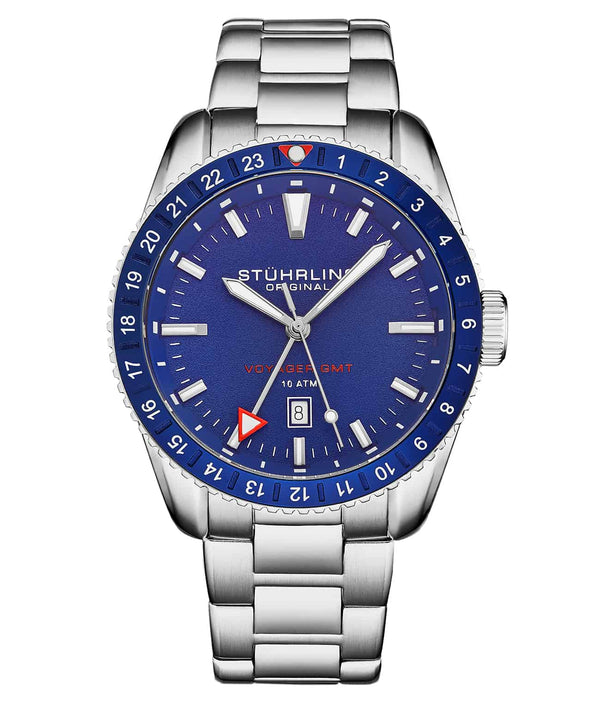 stührling Stührling Voyager GMT 4017 Quartz GMT 42mm Diver