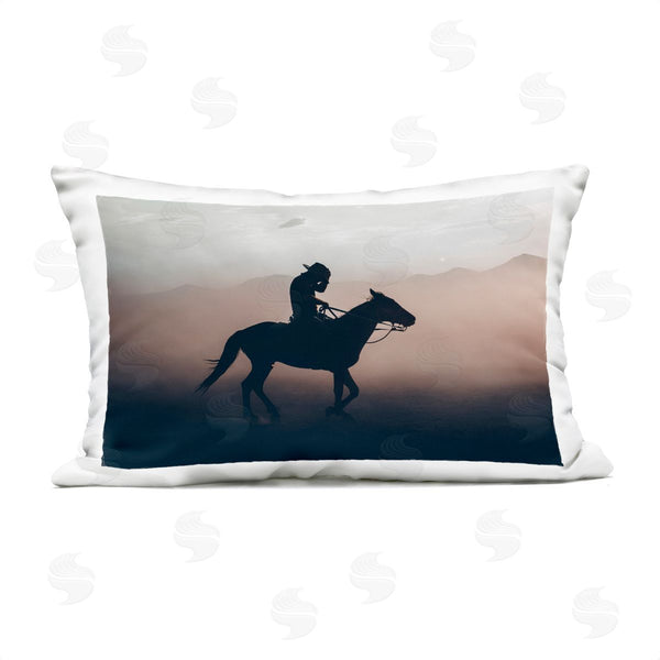 Stupell Industries 1x | Sprinting Cowboy On Horseback Printed Throw Pillow