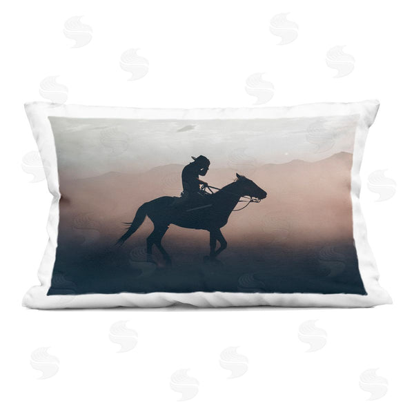 stupell industries 1x | Sprinting Cowboy on Horseback Printed Throw Pillow