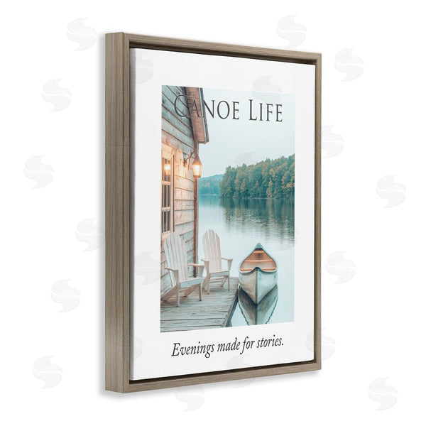 Stupell Industries A Barefoot Stylist | Canoe Life Quote