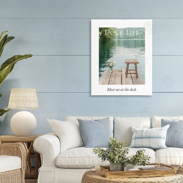 Stupell Industries A Barefoot Stylist | Dock Life Calming Scenery