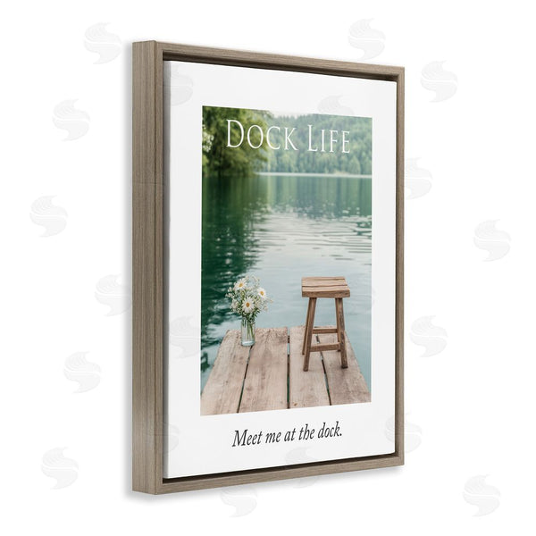 Stupell Industries A Barefoot Stylist | Dock Life Calming Scenery