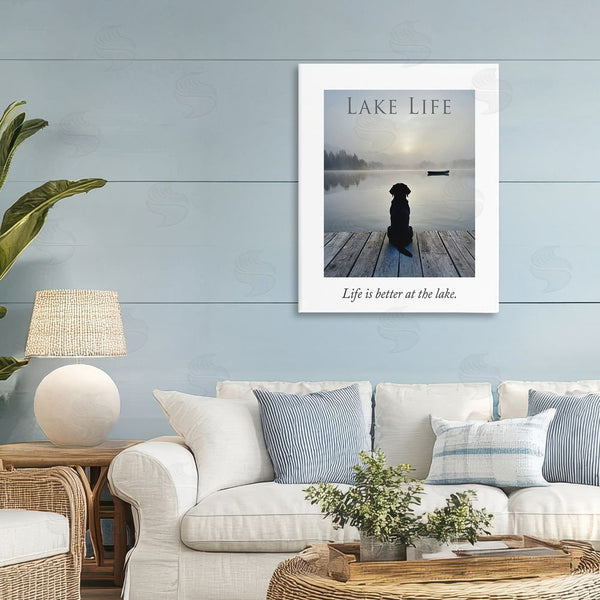 Stupell Industries A Barefoot Stylist | Lake Life With Dog