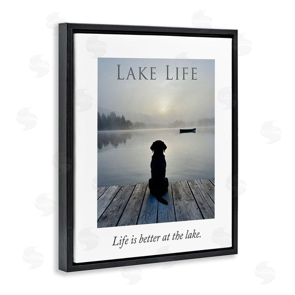 Stupell Industries A Barefoot Stylist | Lake Life With Dog