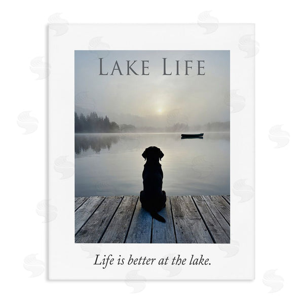 stupell industries A Barefoot Stylist | Lake Life with Dog
