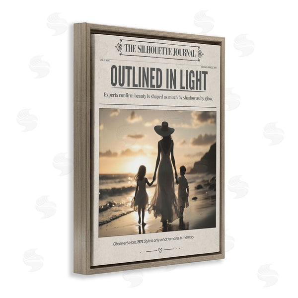 Stupell Industries A Barefoot Stylist | Outlined In Light Newspaper