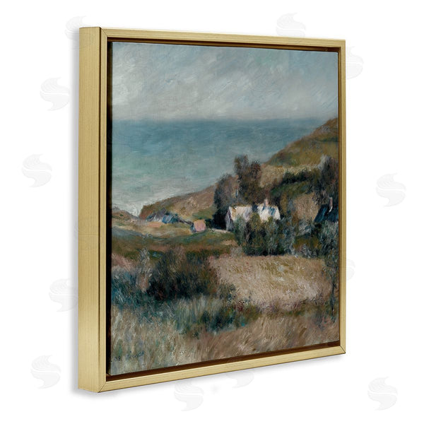 Stupell Industries A. Renoir | Seaside Cottages In Distance