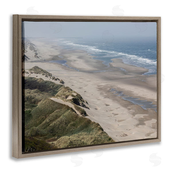 Stupell Industries Aaron Matheson | Sandy Dunes Beach Ariel View Hazy Sky Wall Art