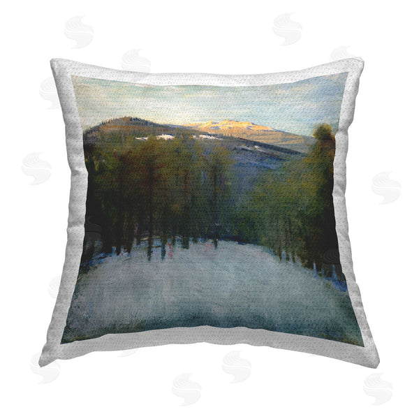 Stupell Industries Abbott Handerson Thayer | Winter Forest Scene Printed Throw Pillow