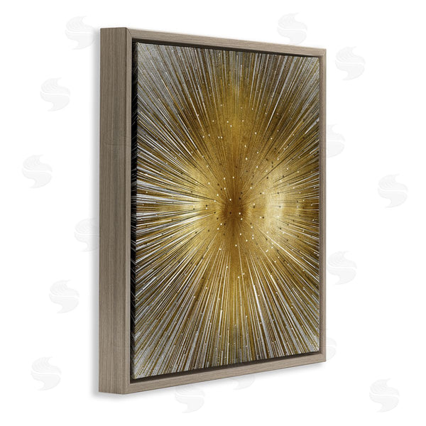 Stupell Industries Abby Young | Art Deco Abstract Sunburst Lines Polka Dots Wall Art