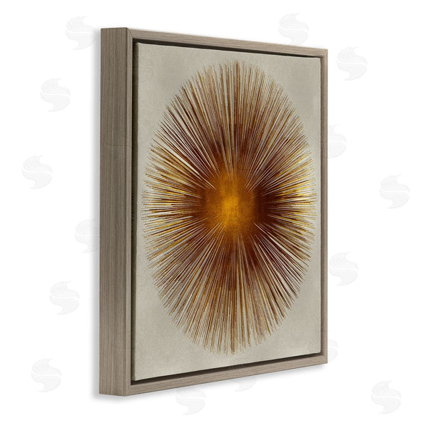 Stupell Industries Abby Young | Radiant Gold Orb Abstract Shape