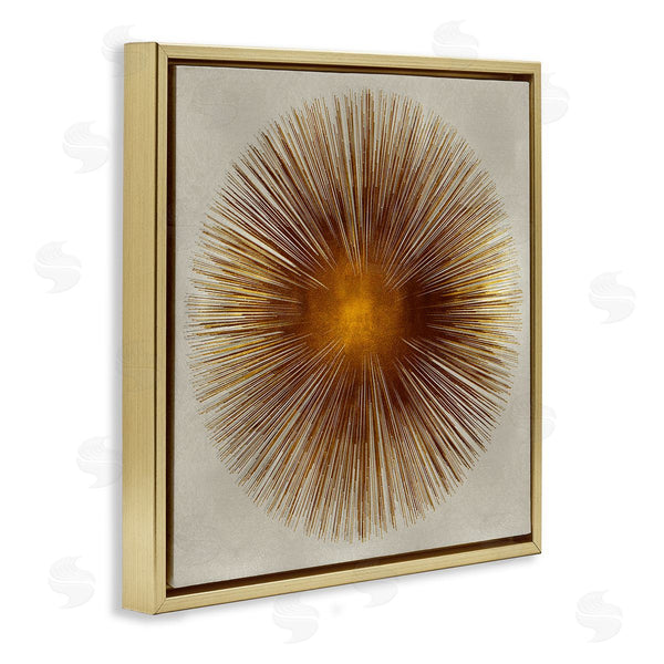 Stupell Industries Abby Young | Radiant Gold Orb Abstract Shape
