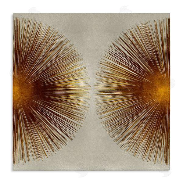 stupell industries Abby Young | Radiant Gold Orbs Abstract Shape