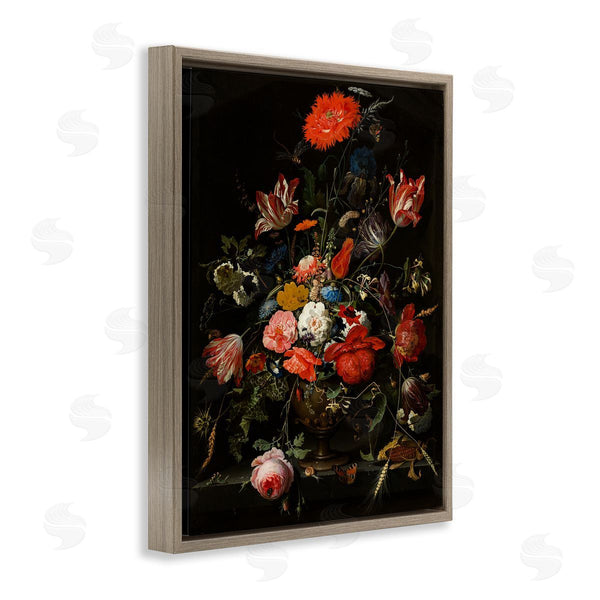 Stupell Industries Abraham Mignon | Flowers In Metal Vase