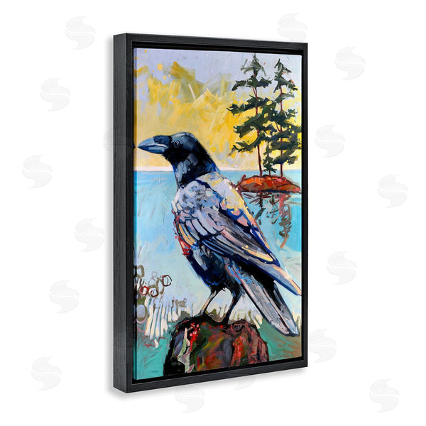 Stupell Industries Adam Swanson | Crow In Modern Landscape Wall Art
