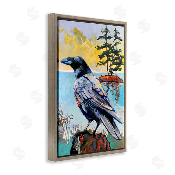 Stupell Industries Adam Swanson | Crow In Modern Landscape Wall Art