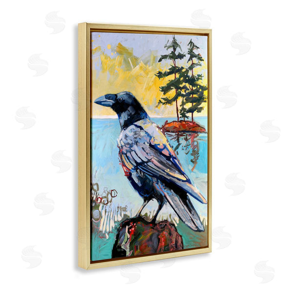 Stupell Industries Adam Swanson | Crow In Modern Landscape Wall Art