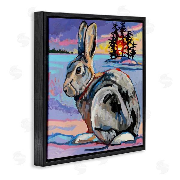 Stupell Industries Adam Swanson | Runaway Goliath Rabbit Wall Art