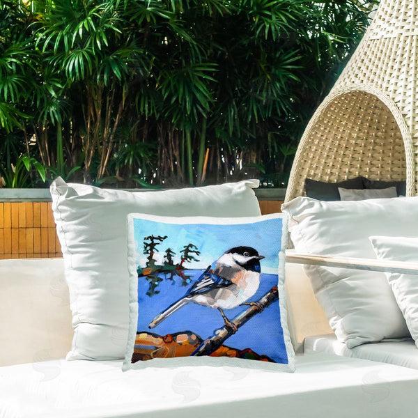 Stupell Industries Adam Swanson | Swallow Bird Perched Printed Throw Pillow