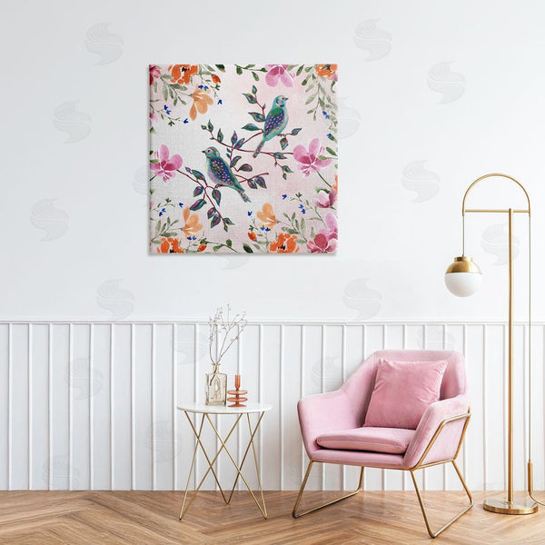 Stupell Industries Adonna Ebrahimi | Two Birds & Country Florals