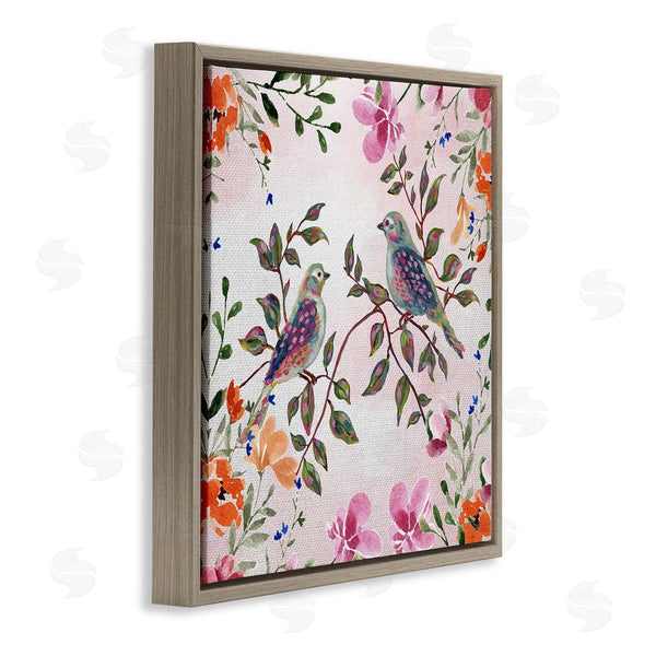 Stupell Industries Adonna Ebrahimi | Two Birds With Florals