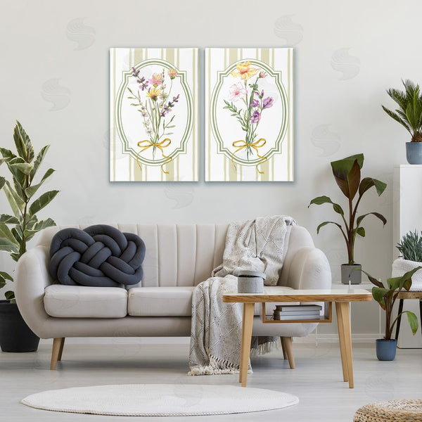 Stupell Industries Adonna Ebrahimi | Wildflower Bundles Classic Stripes Wall Art
