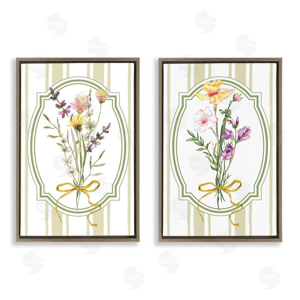 Stupell Industries Adonna Ebrahimi | Wildflower Bundles Classic Stripes Wall Art