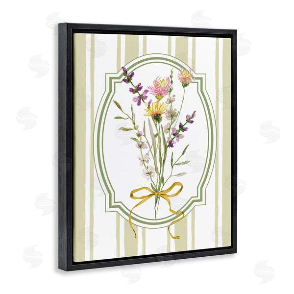 Stupell Industries Adonna Ebrahimi | Wildflowers Bouquet Classic Stripes Wall Art