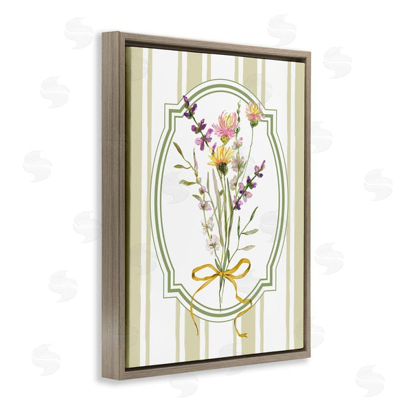 Stupell Industries Adonna Ebrahimi | Wildflowers Bouquet Classic Stripes Wall Art