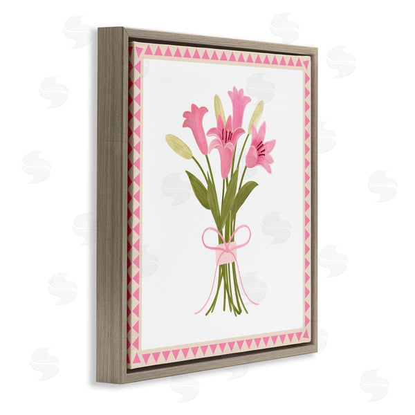 Stupell Industries Adrienne Morris | Pink Spring Lily Bouquet Wall Art