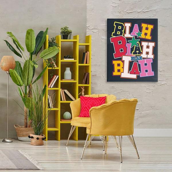 Stupell Industries Ahmed Sameh Hussein | Bold Blah Blah Text Wall Art