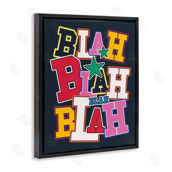 Stupell Industries Ahmed Sameh Hussein | Bold Blah Blah Text Wall Art