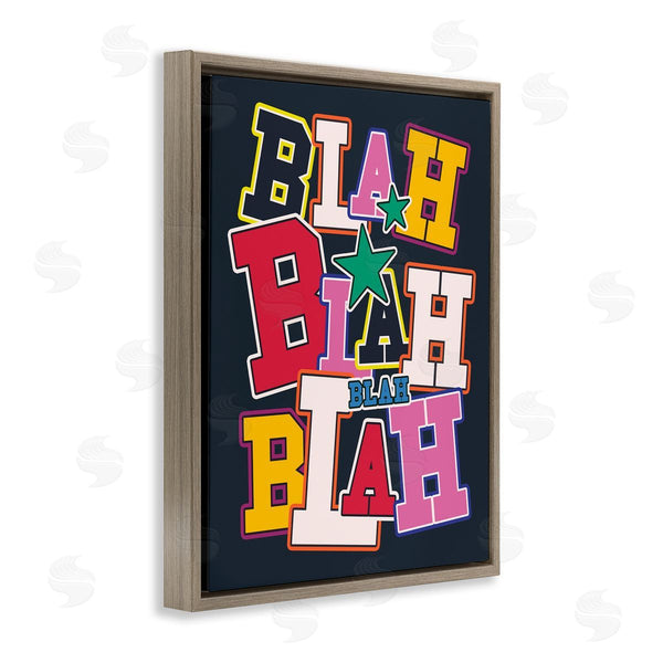 Stupell Industries Ahmed Sameh Hussein | Bold Blah Blah Text Wall Art