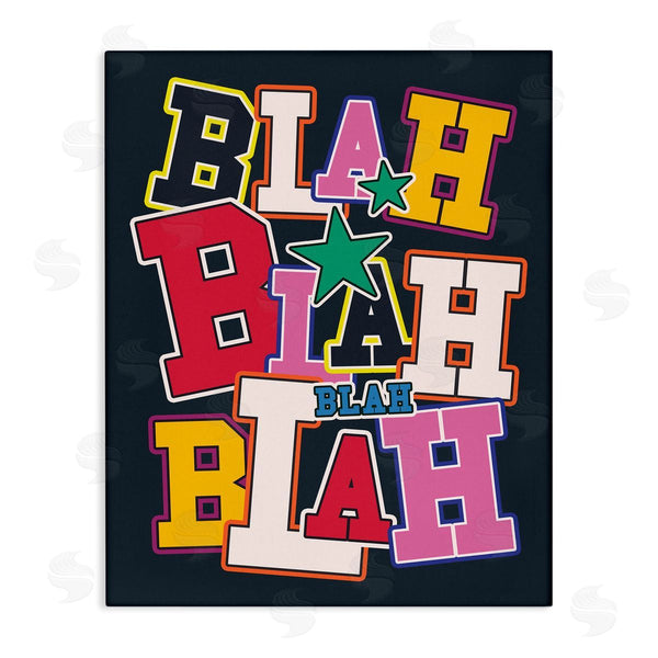 stupell industries Ahmed Sameh Hussein | Bold Blah Blah Text Wall Art